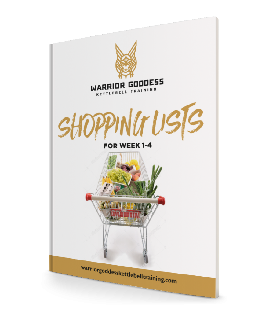 Step 4 Eating Guide Meal Plans Shopping Lists Warrior Goddess