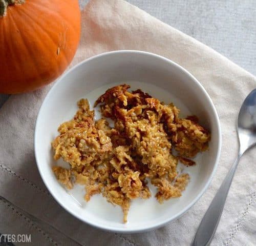 Pumpkin Spice Baked Protein Oats